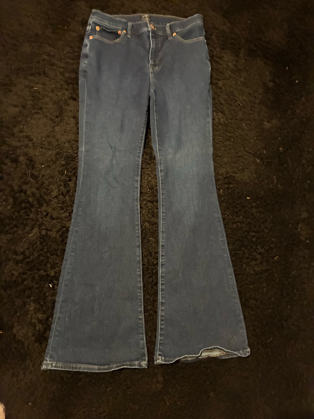 J. Crew Dark Blue Flared Jeans